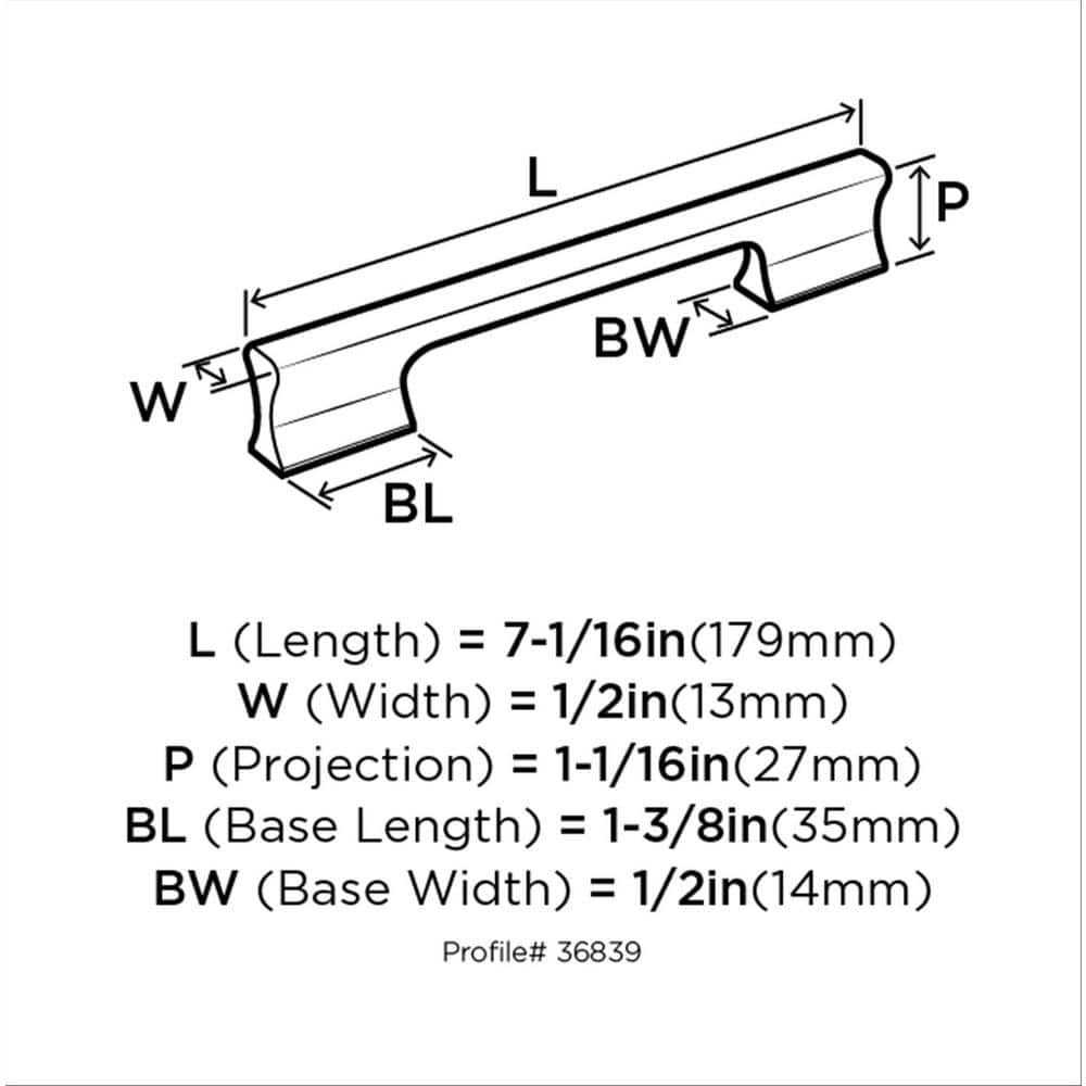 Satin Nickel Modern Cabinet Bar Pull with Mounting Hardware