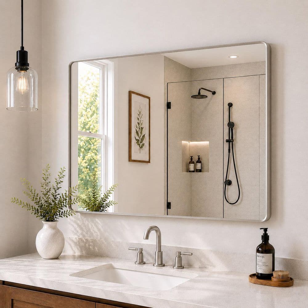 Hermitage Bath Cosy 42 in. W x 36 in. H Rectangular Framed Wall