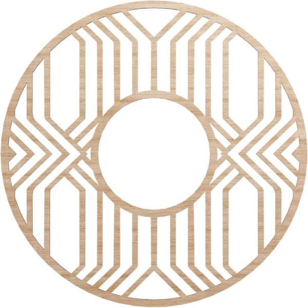 Ekena Millwork 0.375 in. x 30 in. x 30 in. Wood Medallion Moulding