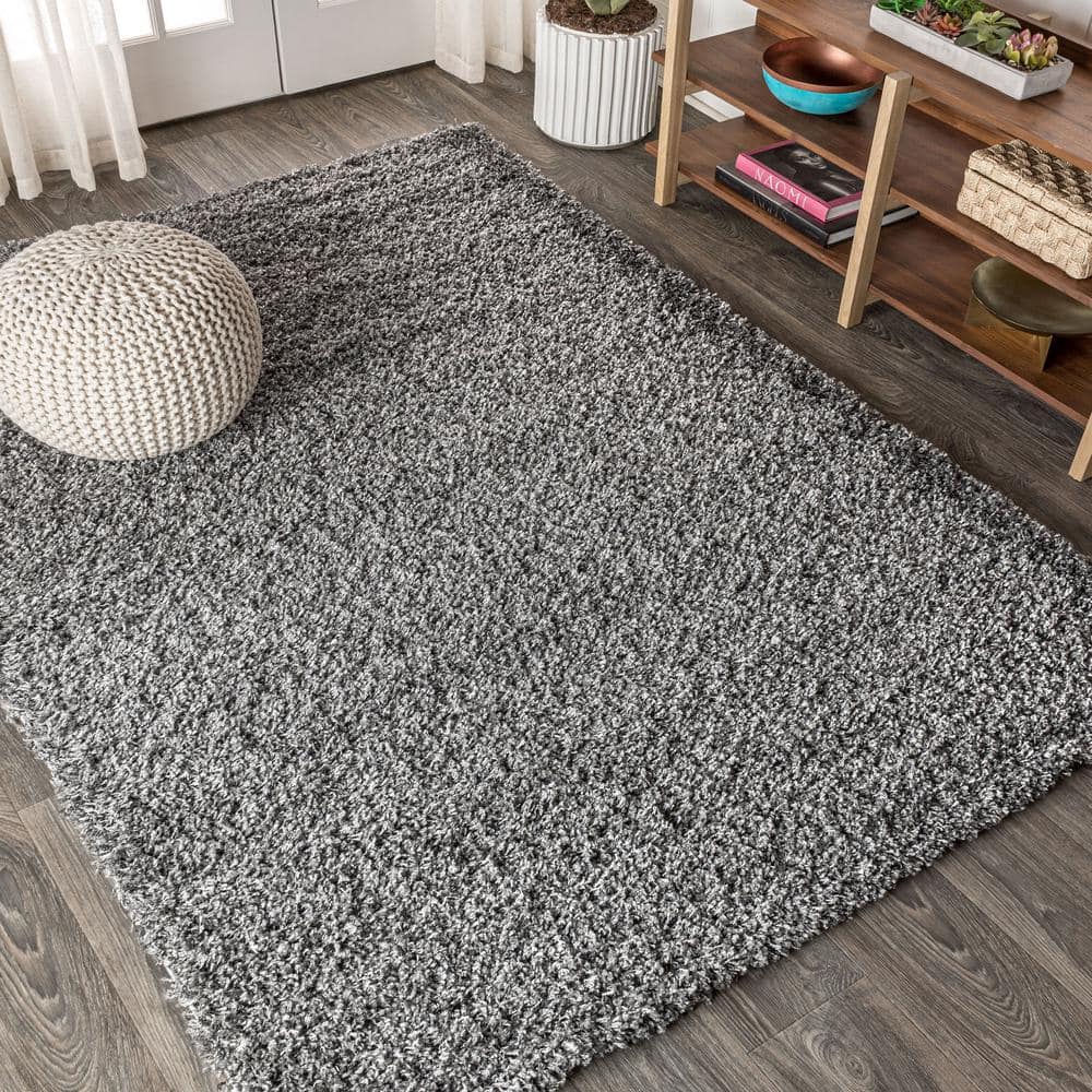 Mercer Charcoal 4' x 6' Reversible Shag Area Rug