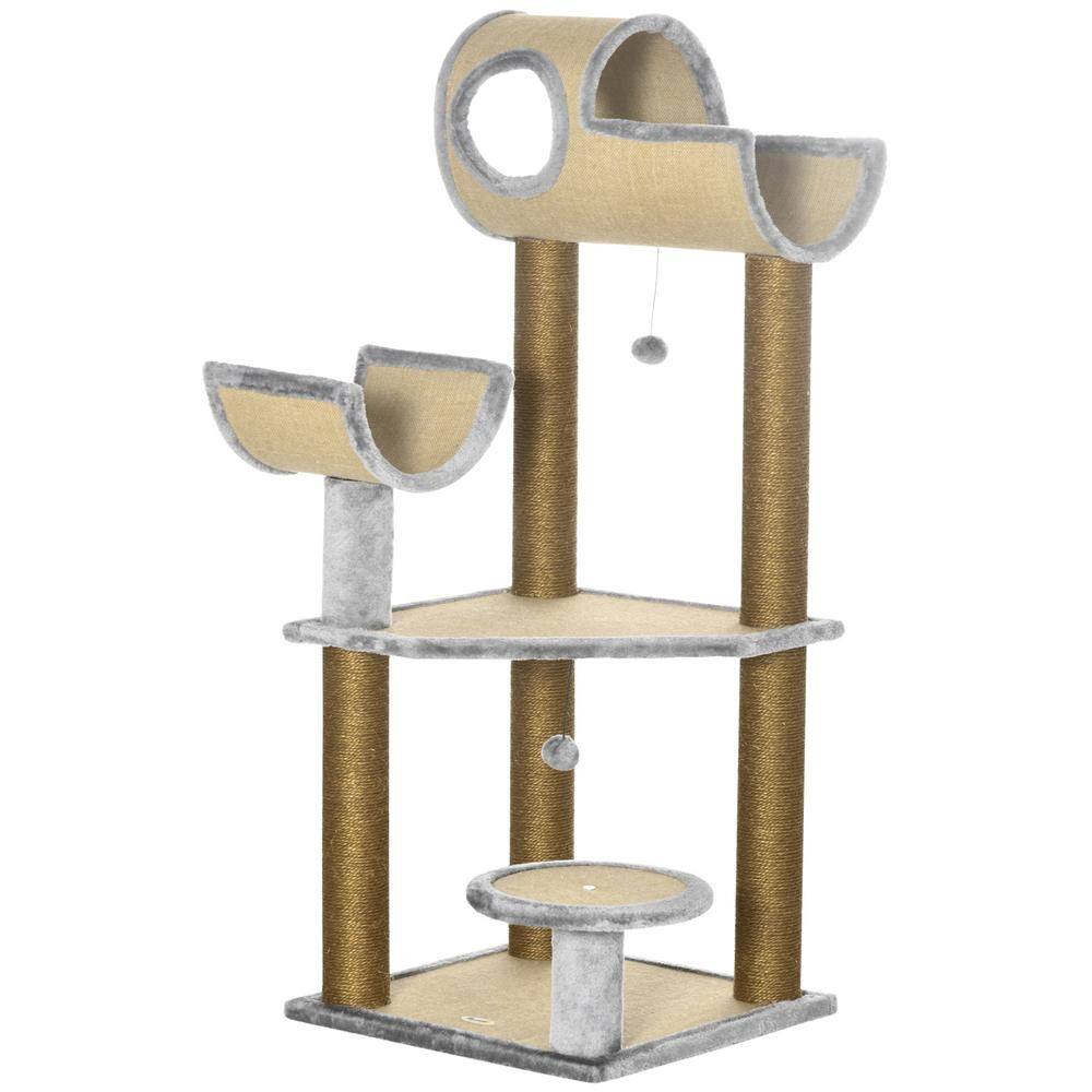 pawhut-48-in-h-fun-cat-tree-with-scratching-posts-small-cat-tower