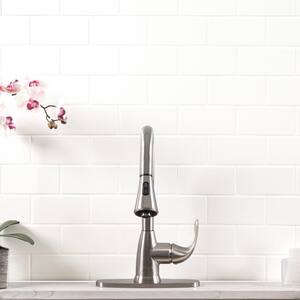 Metro White 3 in. x 6 in. Glossy Ceramic Wall Tile (17 sq. ft./Case)