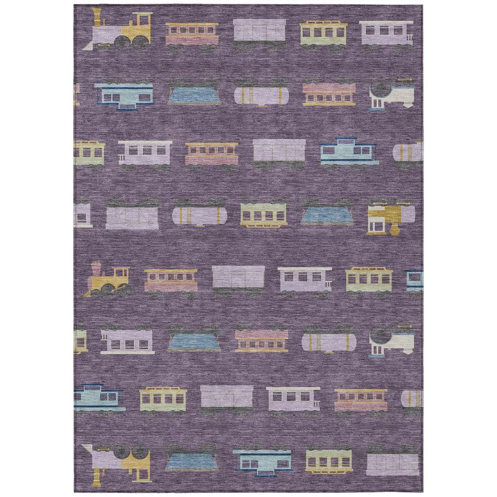 Chantille Machine Washable Indoor/Outdoor Abstract ACN2621 Plum 10 ft. x 14 ft. Area Rug price history on PriceWatchPro