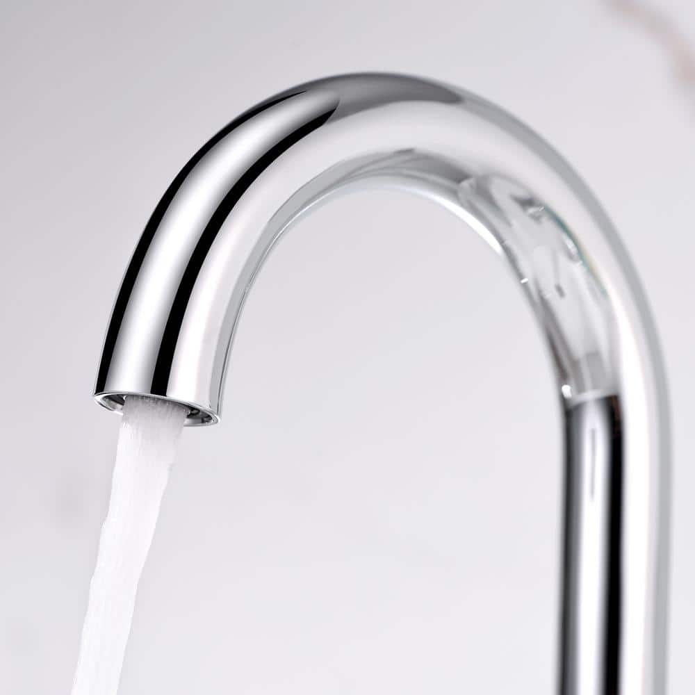 Chrome Widespread 2-Handle Bathroom Faucet with Drain Assembly