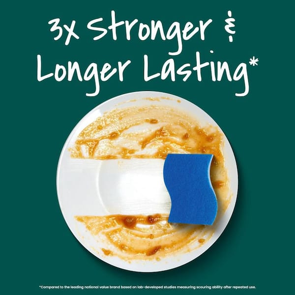 Zero Scratch Scrub Sponge (3-Pack)