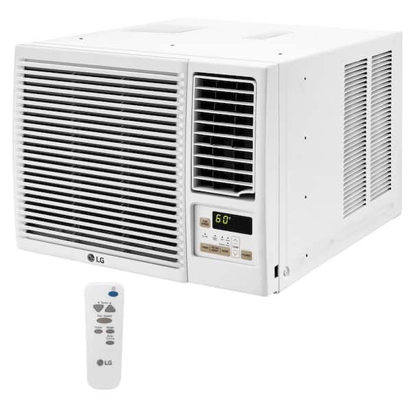 LG 23,000 BTU 230/208V Window Air Conditioner Cools 1400 Sq. Ft. with Heater and Wi-Fi Enabled in White
