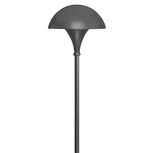 Mushroom Line Voltage Charcoal Grey Incandescent Path Light