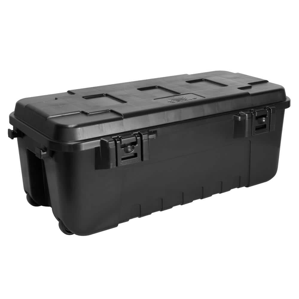 Plano Sportsman's Crate, Black, 16-Quart Lockable Storage Box 
