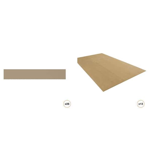 Hardie Trim 0.75 in. x 2.5 in. x 12 ft. Batten Trim Board (28-Count) and 48 in. x 96 in. Panel Siding (13-Count)