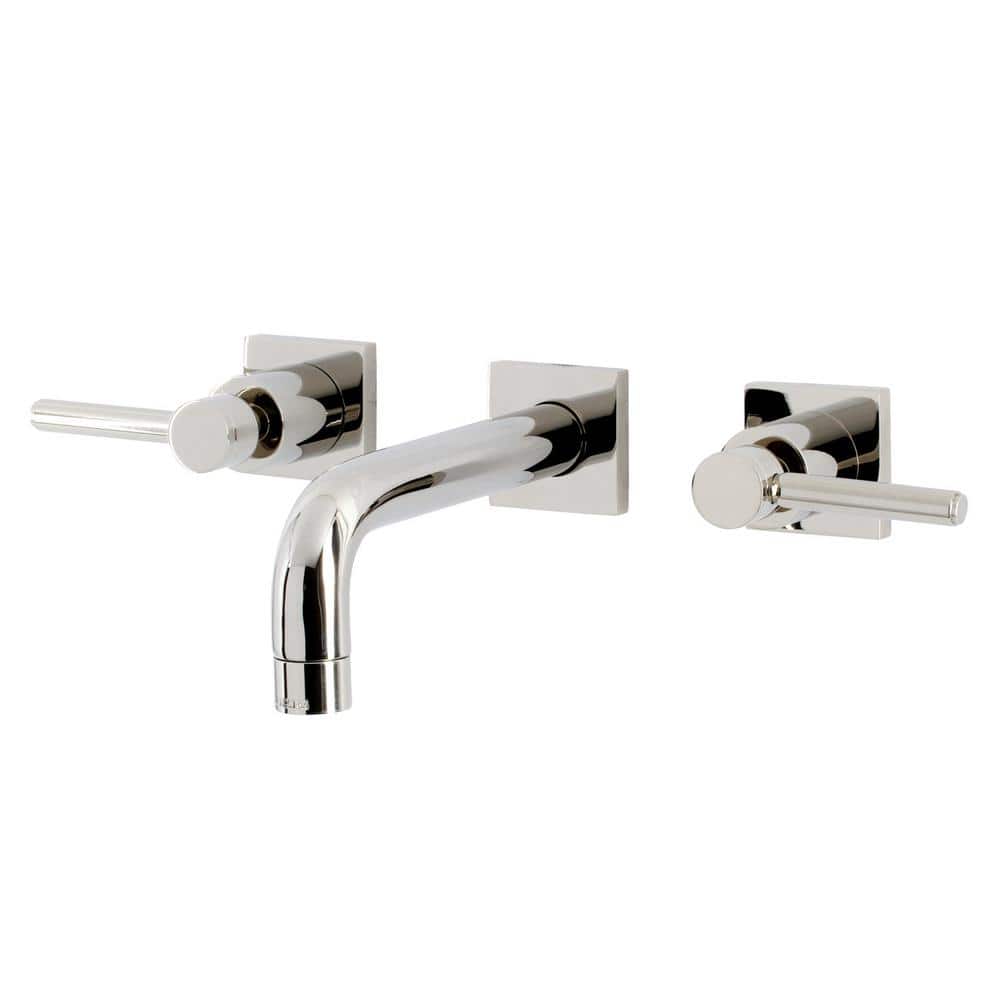 Kingston Brass Concord 2Handle WallMount Bathroom Faucets in Polished