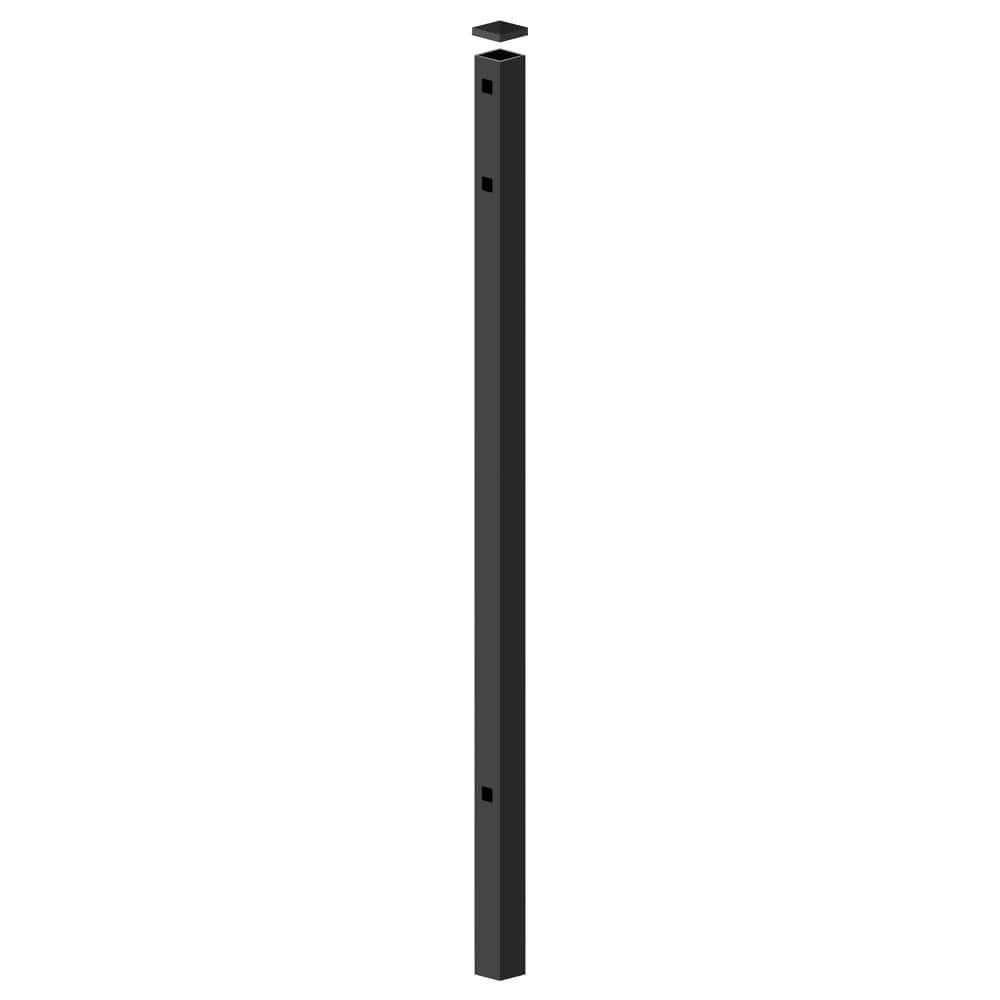 Cascade 2.5 in. x 2.5 in. x106 in. Black Aluminum Gate Fence Post price history on PriceWatchPro