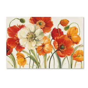 16 in. x 24 in. "Poppies Melody I" by Lisa Audit Printed Canvas Wall Art