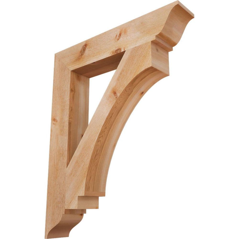 6 in. x 42 in. x 34 in. Western Red Cedar Imperial Traditional Rough Sawn Bracket price history on PriceWatchPro
