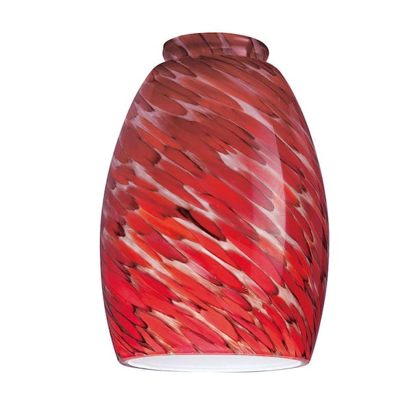 Westinghouse 6 1 4 In Handn Chili Pepper Shade With 2 Fitter And 3 8 Width 8141300 The Home Depot Handn Chili Pepper Shade, Glass Lamp Shades With 2 1 4 Inch Fitter