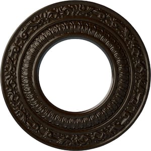 8-1/8 in. x 4-1/8 in. ID x 1/2 in. Andrea Urethane Ceiling Medallion (Fits Canopies upto 4-1/8 in.), Bronze