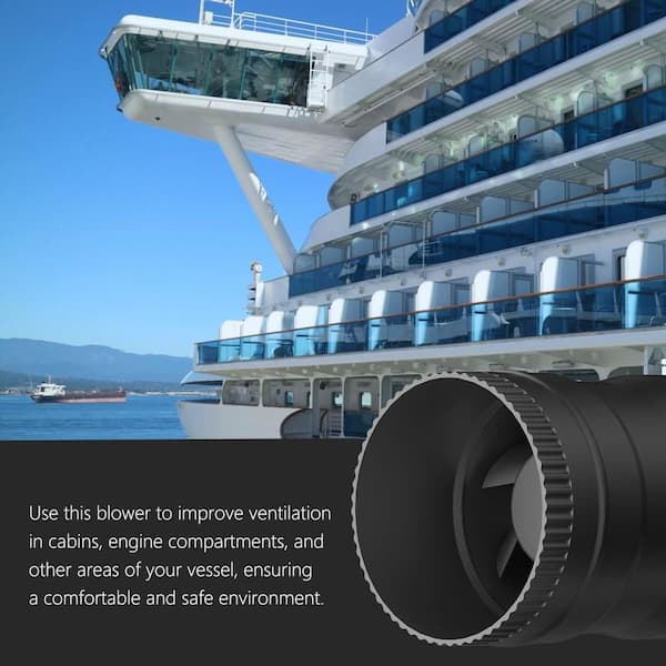 Aramox 3 In-Line Marine Bilge Air Blower Mute Strong Ventilation Fan