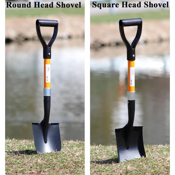Ashman Online Assorted Round and Square Shovels 27 in. L with D