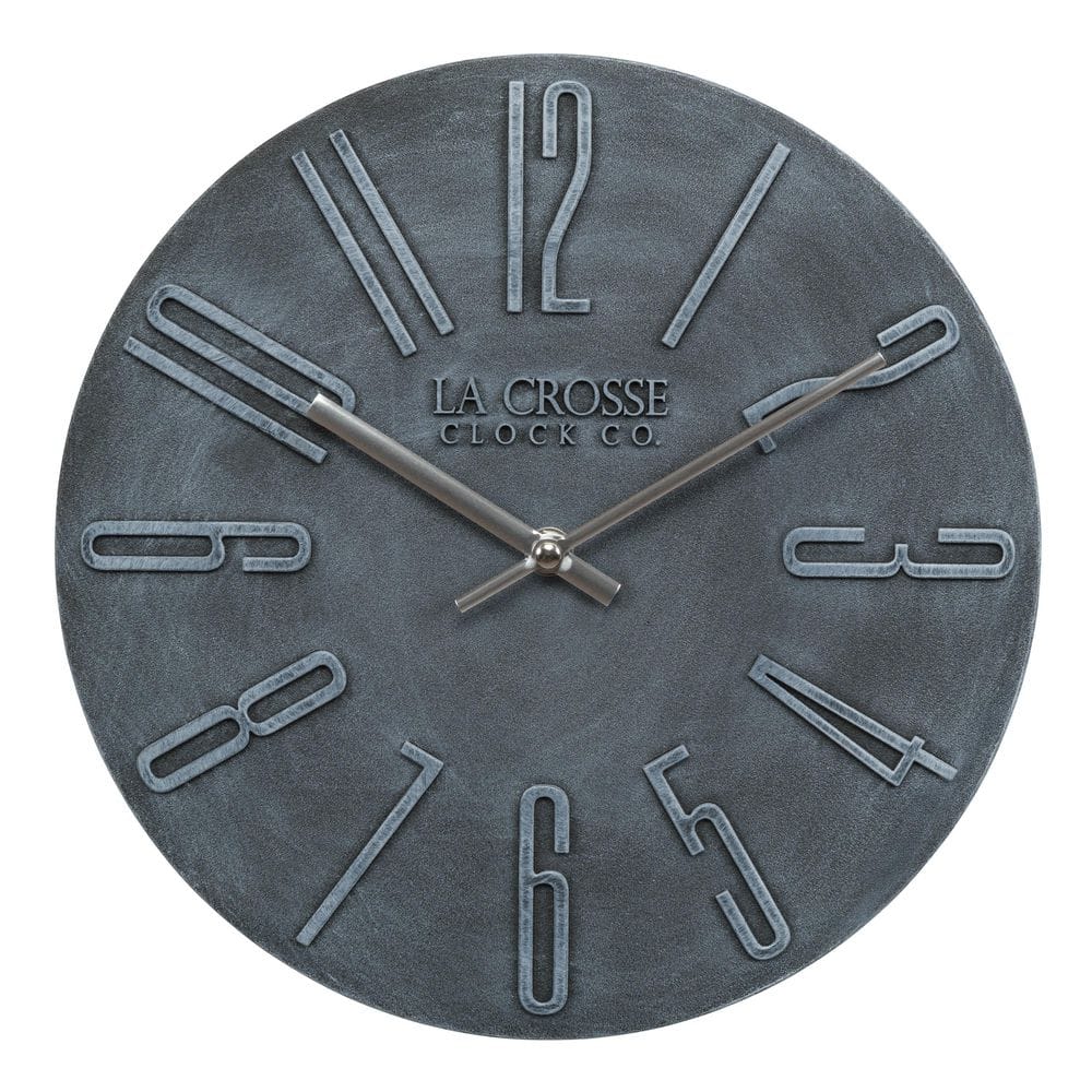 charcoal-gray-la-crosse-clock-