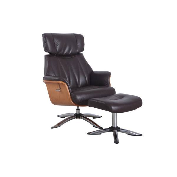 Progressive Furniture Caitlin Recliner, Leather Swivel Chair And Footstool Uk