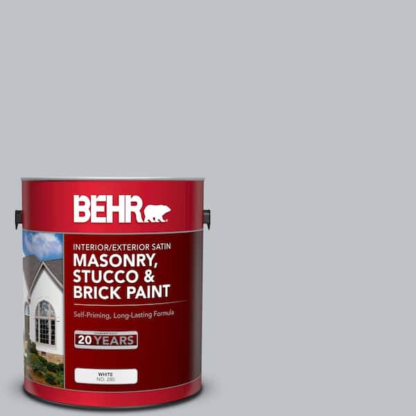 BEHR 1 gal. #N510-2 Galactic Tint Satin Interior/Exterior Masonry, Stucco and Brick Paint