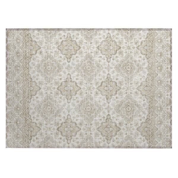Chantille Machine Washable Indoor/Outdoor Abstract ACN3104 Ivory 3 ft. x 4 ft. Area Rug