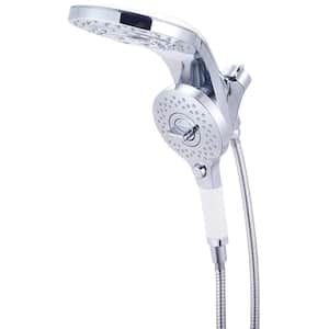P-4560 9-Spray Dual Settings Wall Mount Fixed and Handheld Shower Head 2.5 GPM in Polished Chrome
