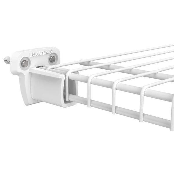 ClosetMaid SuperSlide Low Profile Wall Bracket With Pre-loaded Anchors Pack 12