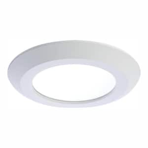 5 in. and 6 in. 4000K White Integrated LED Recessed Retrofit Ceiling Mount Light Trim at Cool White
