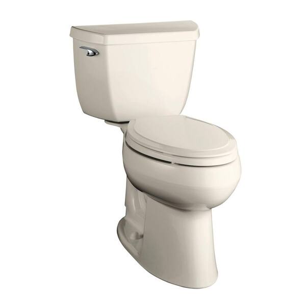 KOHLER Highline Classic Comfort Height 2-Piece 1.6 GPF Elongated Toilet in Biscuit-DISCONTINUED
