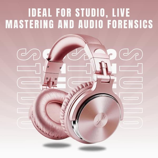 EKIEUDL Hi-Res Pink Wired Over the Ear Headphones EKIEUDL Hi-Res Pink Wired Over the Ear Headphones