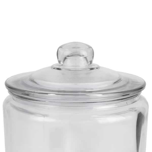 Home Basics Small Glass Jar with Copper Top HDC51899 - The Home Depot