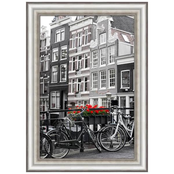 Amanti Art Salon Silver Picture Frame Opening Size 20 x 30 in.