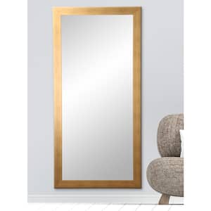 Oversized Gold/Copper Industrial Mission Modern Mirror (65.5 in. H X 32 in. W)