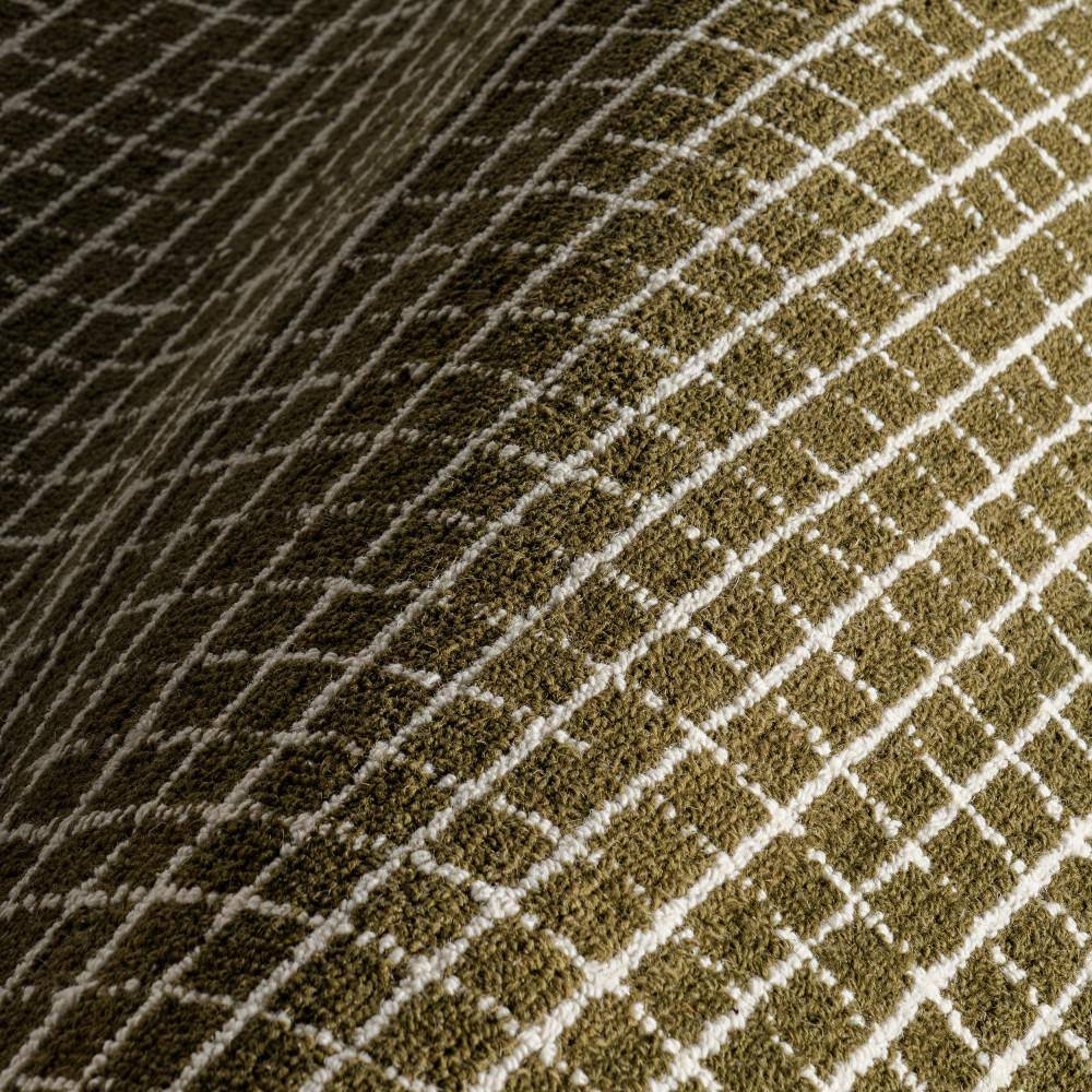 Melrose Moss Green Hand-Tufted Wool 4' x 6' Area Rug