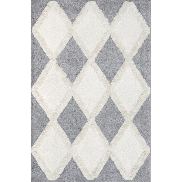 nuLOOM Eimile Blue 8 ft. x 10 ft. Moroccan Shag Area Rug