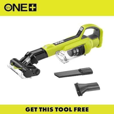RYOBI ONE+ 18V Cordless Hand Vacuum with Powered Brush (Tool Only) ONE+ 18V Cordless Hand Vacuum with Powered Brush (Tool Only)