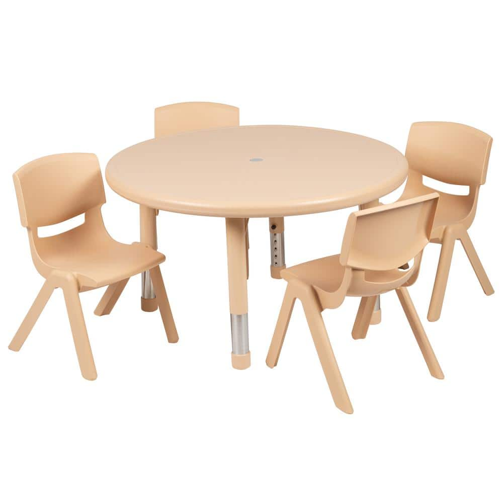 Carnegy Avenue 23.75 in. Natural Kids Table CGA-YU-443198-NA-HD