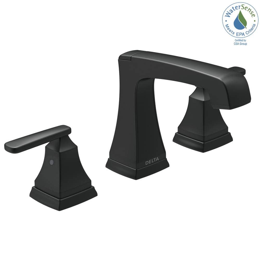 Modern Stainless Steel Widespread Faucet with Brass Handles