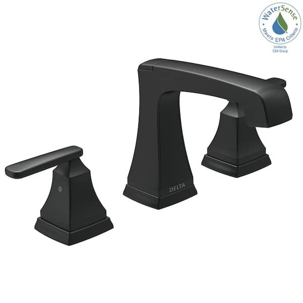 Delta Ashlyn 8 in. Widespread 2-Handle Bathroom Faucet in Matte 