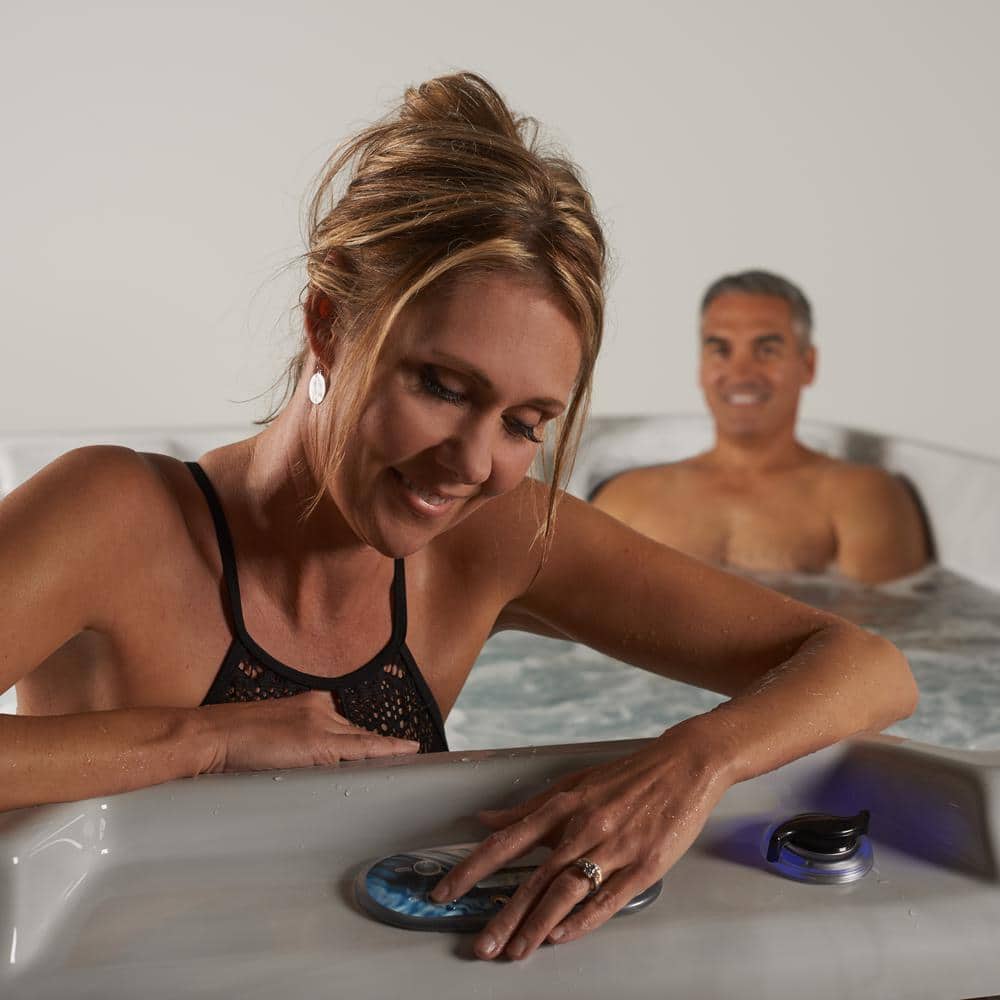Grand Banks 6-Person Espresso Acrylic Hot Tub with LED Lighting
