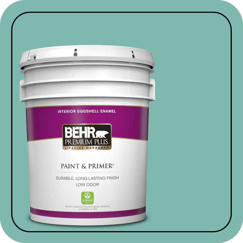 5 gal. #490D-5 Winter Surf Eggshell Enamel Low Odor Interior Paint & Primer price history on PriceWatchPro