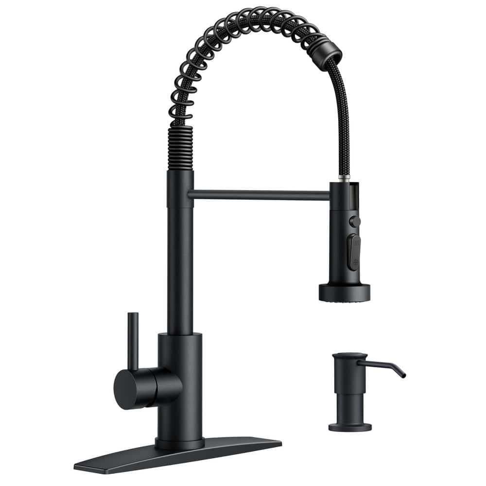 Single Handle Pull Down Sprayer Kitchen Faucet High Arch Kitchen Sink Fauce