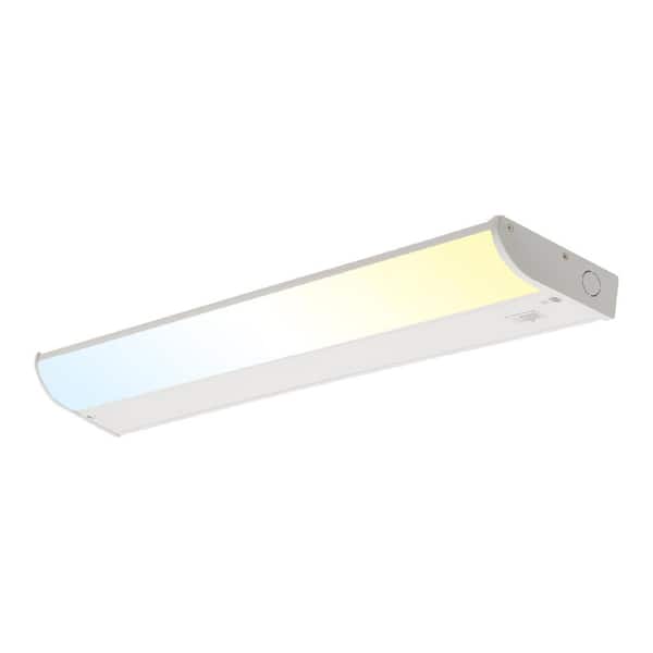 Seamless 24 in. Hardwired White Integrated LED Under Cabinet Light 1-Pack