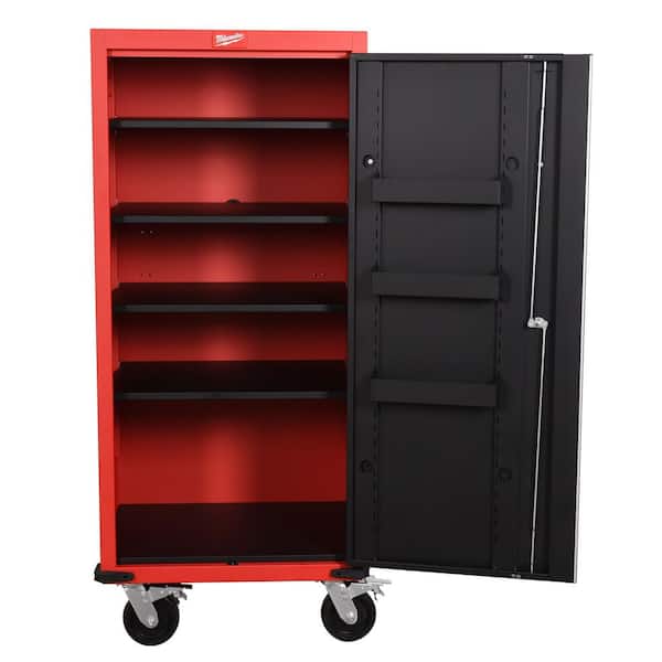 Milwaukee High Capacity 27 in. W x 22.1 in. D 4 Shelf Rolling Side