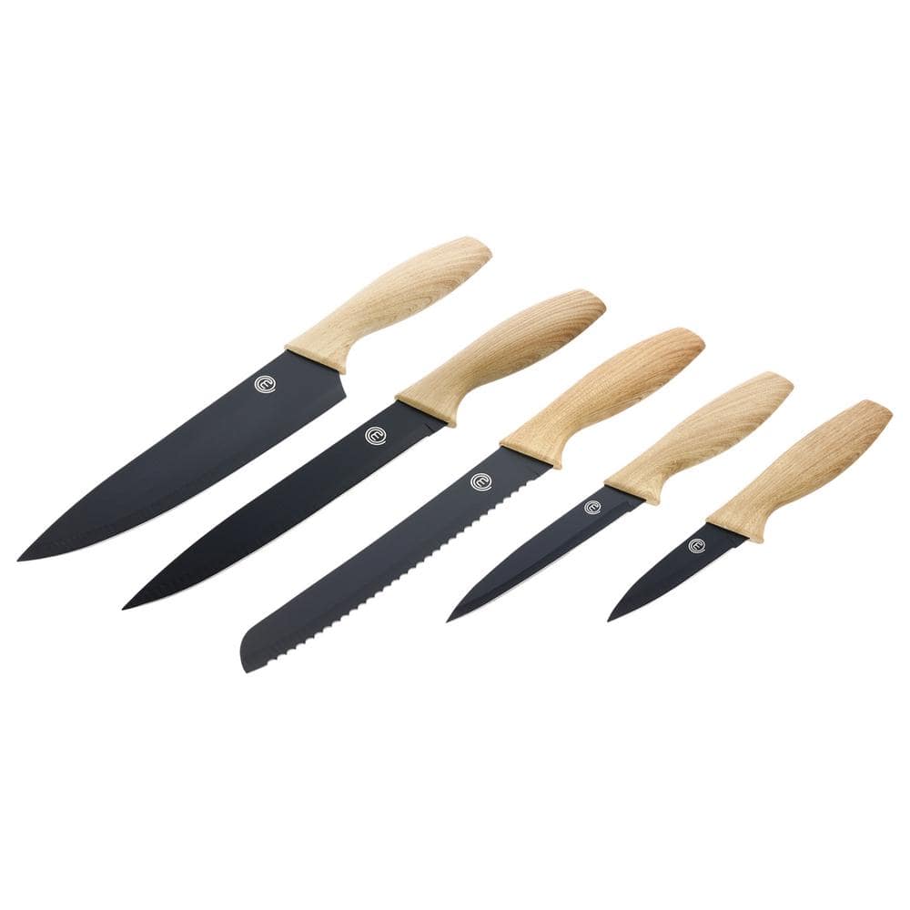 Set of 3 Kitchen Knives Steel Chef Master KitchenAid
