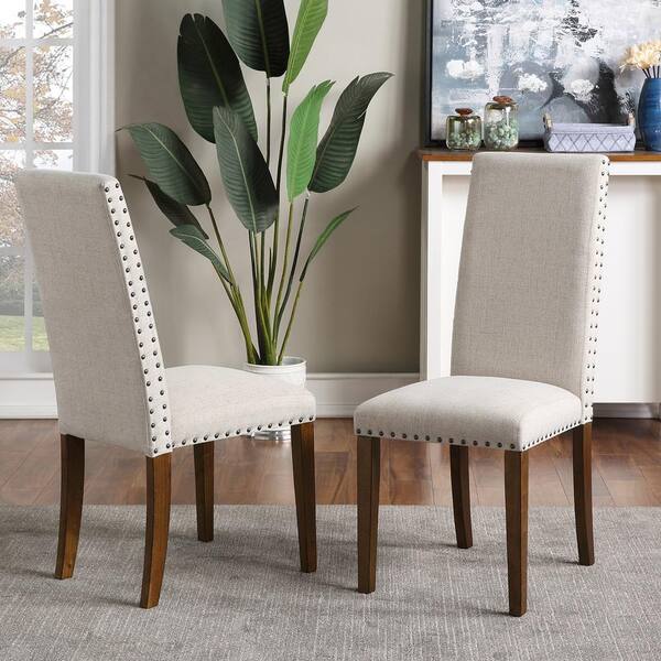 beige parsons dining chair