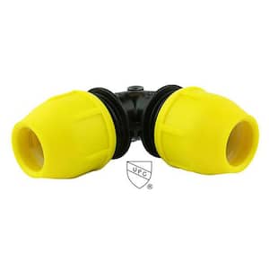1/2 in. IPS DR 9.3 Underground Yellow Poly Gas Pipe 90-Degree Elbow