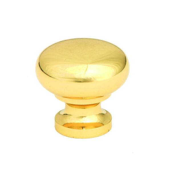 Giagni 1-1/4 in. Polished Brass Round Knob (250-Pack)