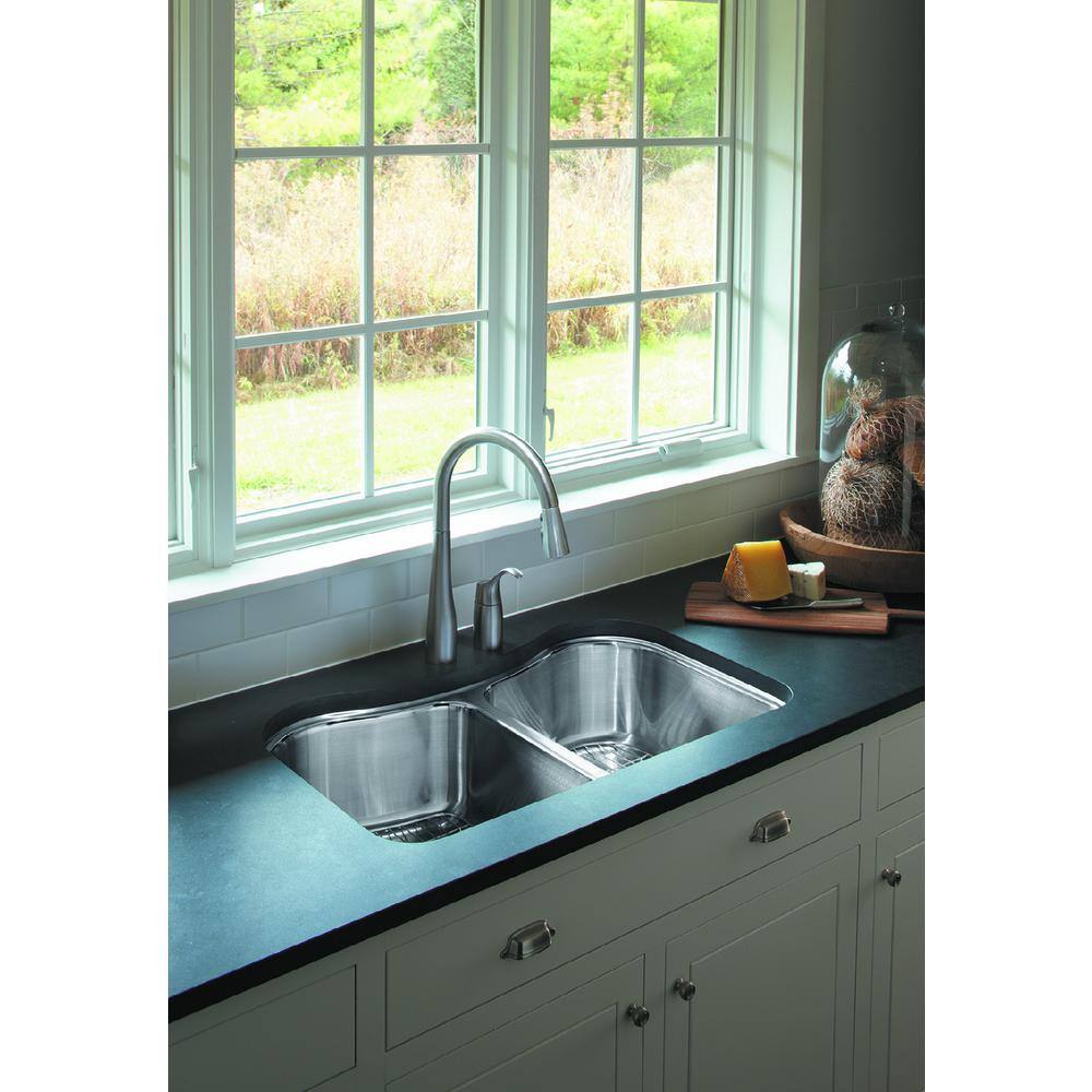 Stainless Steel Pull-Down Kitchen Faucet with Sprayhead