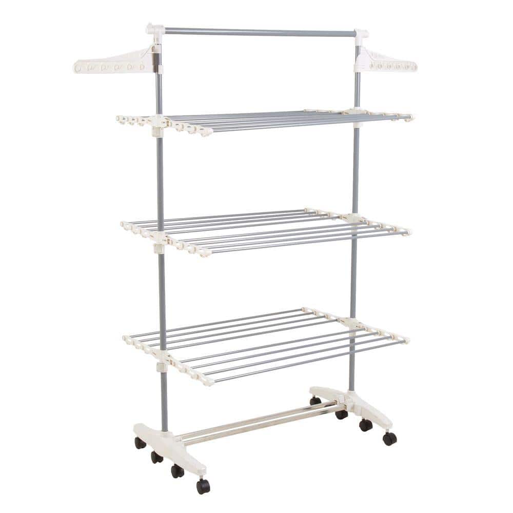 Everyday Home Rolling Stainless Steel Drying Rack